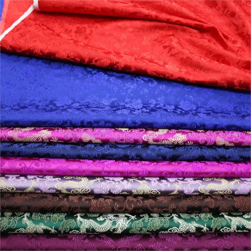 

Chinese-style cheongsam woven silk satin hand-packaged fabric jacquard brocade weave