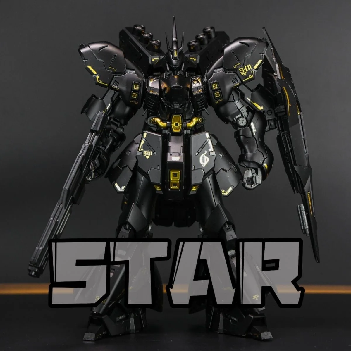 Star KO RG Sazabi Mat Black Ver. Action Figure 1/144 Schaal Assembly Model Kit Plastic Kinderspeelgoed UC Anime Figuren Verjaardagscadeau