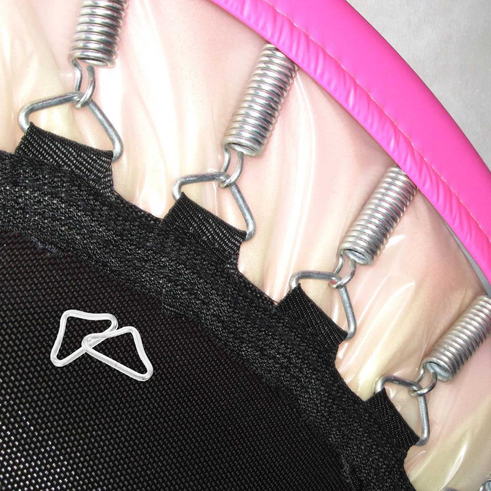 

10PCS Triangle Ring Buckles for Trampoline Accessories High Strength Professional Parts Portable Metal Buckles Trampoline