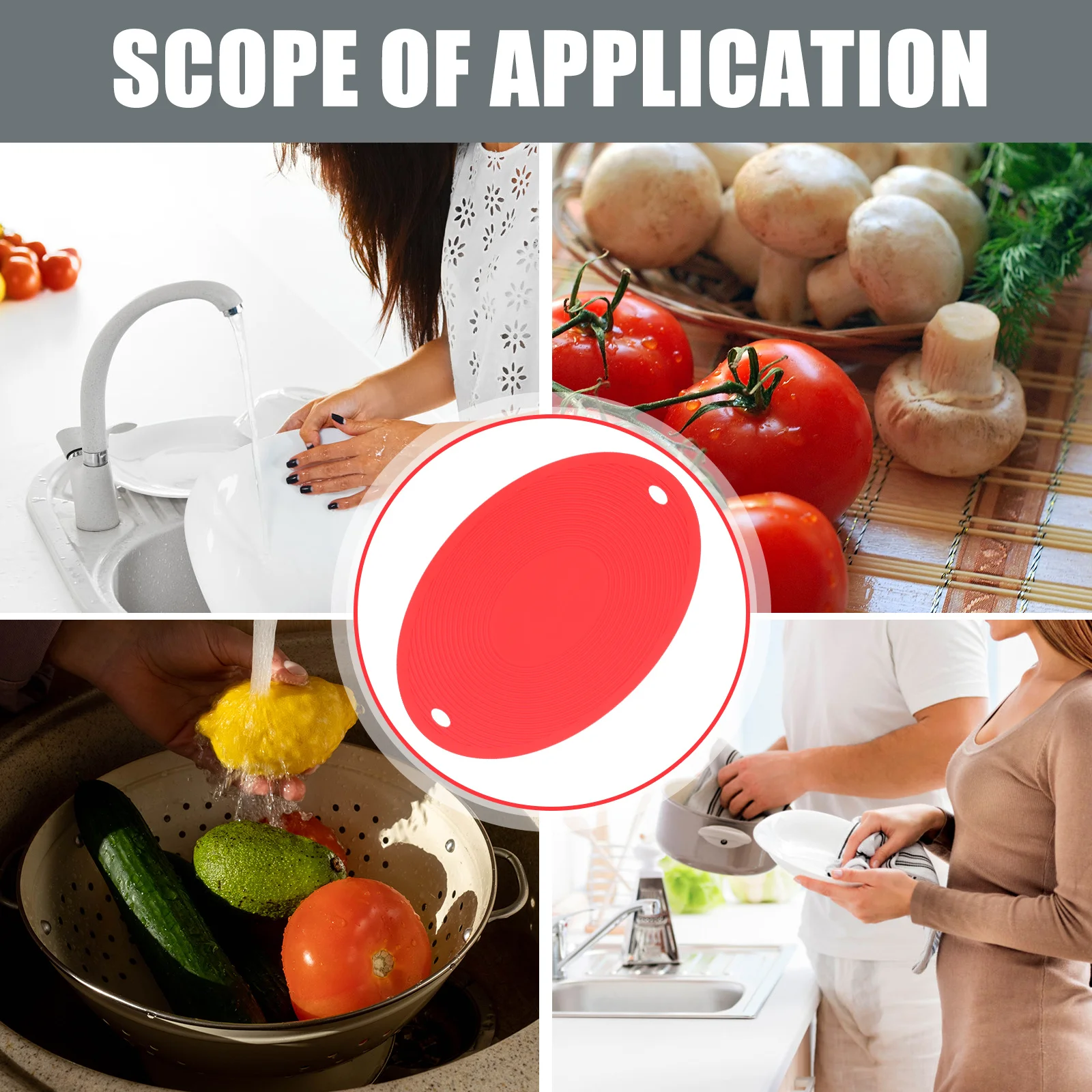 

Silicone Trivet Heat Resistant Pot Mat Kitchen Table Pad for Hot Pots Pans Countertop Protection Silicone Trivet