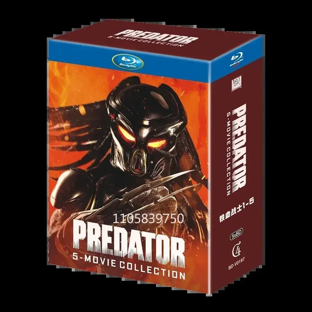 Predator Blu-ray Ultra HD Movie Prey Prey 1-5 Disc BD Set Mandarin English