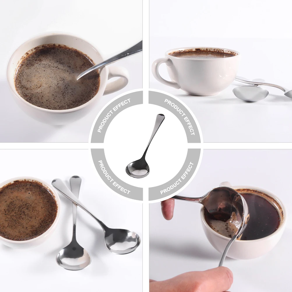 

Coffee Tasting Spoon Stainless Steel Mirror Finish Beverage Stirrer Adjustable Espresso Spoon Food Grade 304 Luxurious Smooth