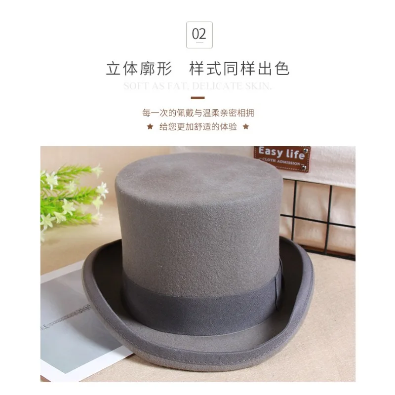 

Новая шляпа-федора и плоская джазовая кепка из 100% шерсти, шляпа в стиле ретро для джентльменов, модель President Magician Derby