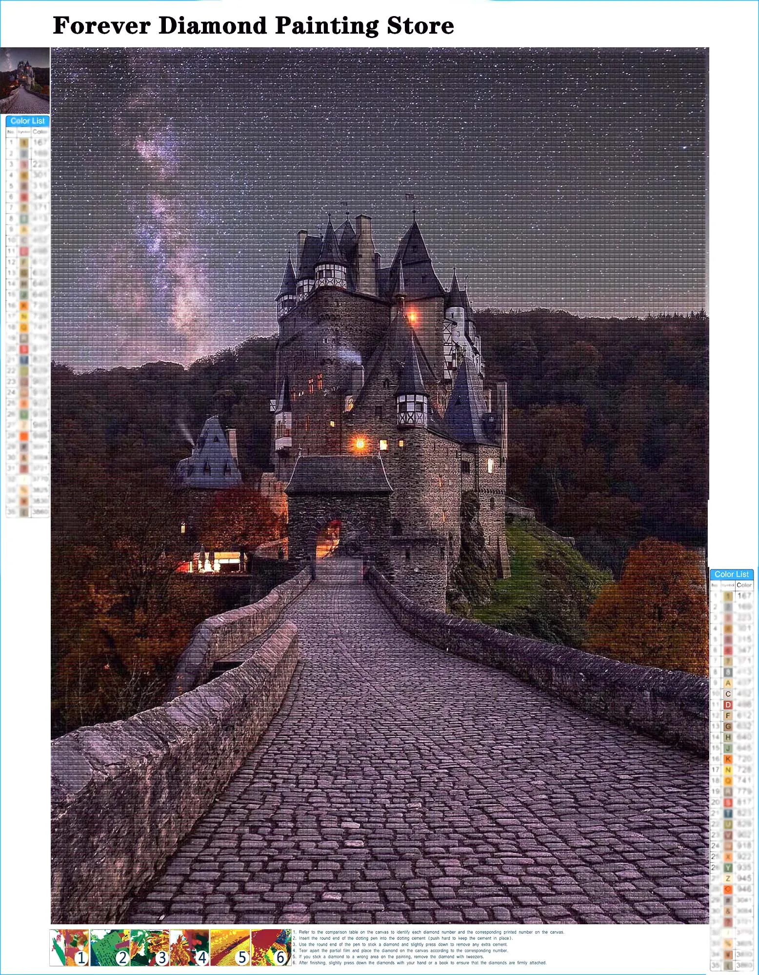 5D Neuschwanstein القلعة هانوفر القلعة الماس اللوحة ألمانيا مشهد عبر عدة خياطة التطريز صورة فسيفساء ديكور المنزل