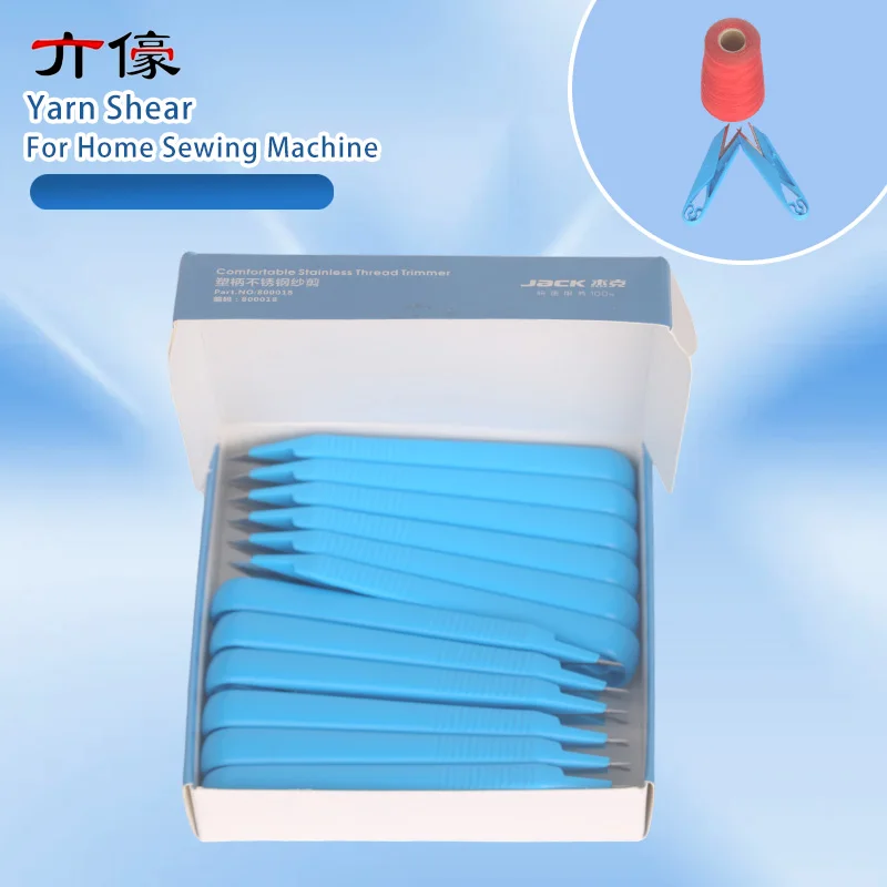Jack Original Blue Plastic Handle Stainless Steel Yarn Shear Clothing Shear Thread DIY Tailor Home Sewing Trimming Scissors
