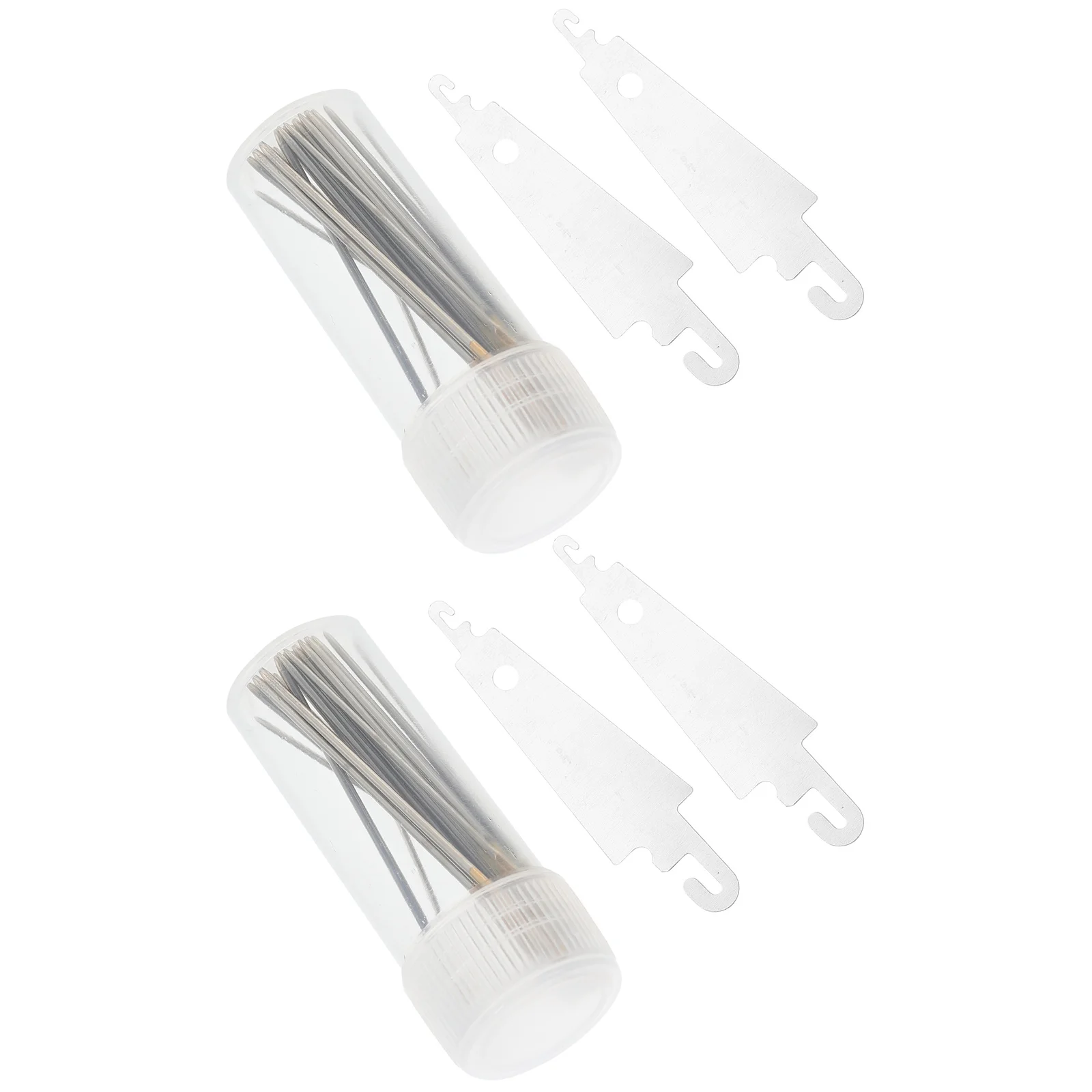 

2 Sets Cross Stitch Needle Knitting Crafts - Needles Thread Hand Sewing Accessories Threading