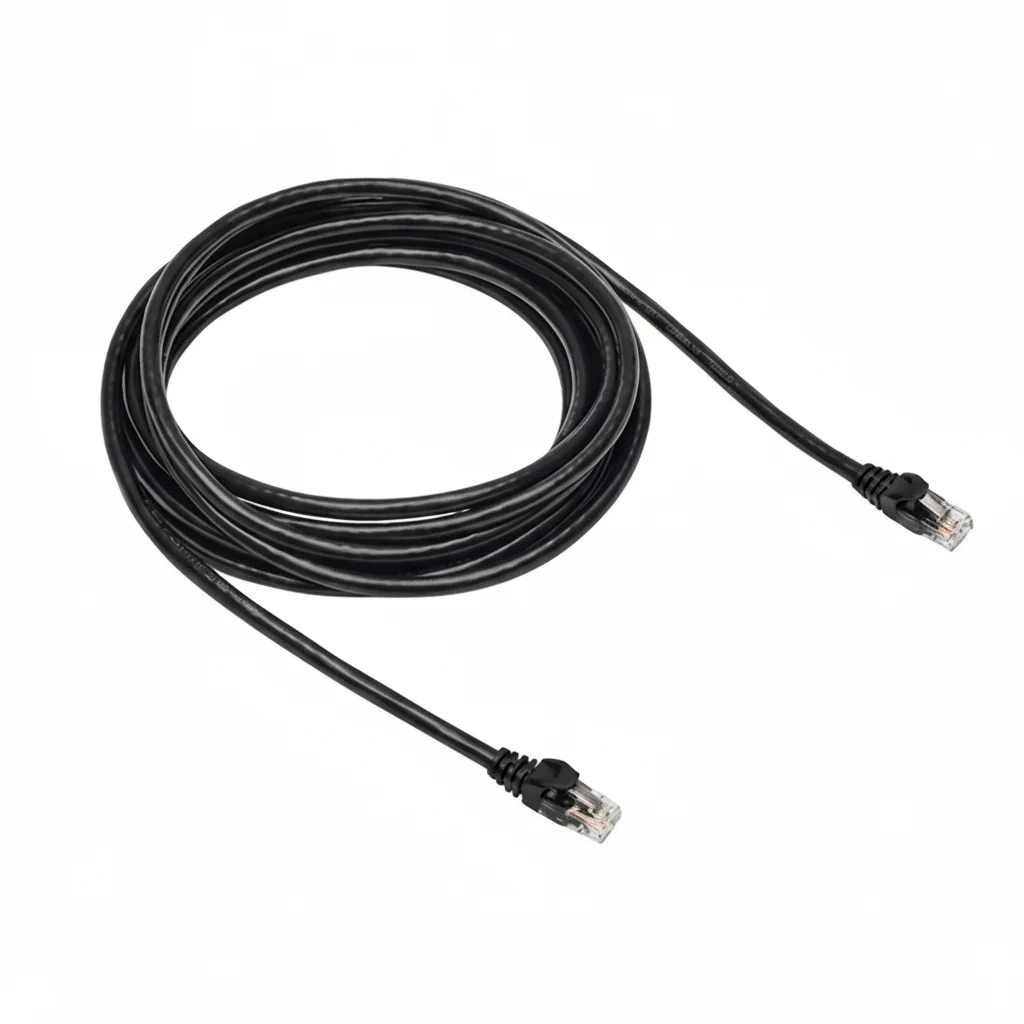 

C2G 757120152958 10 Feet Ethernet Cable - Black - CAT6 - Plenum CMP-Rated - RJ45 - Male to Male - Non-Booted UTP - Used-Like New