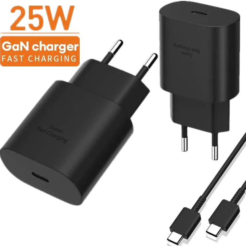 For Samsung PD 25W USB C Charger Super Fast Charging With Type C Cable  For Samsung Galaxy S23 S22 S21Ultra S20 Note 10 Note 20