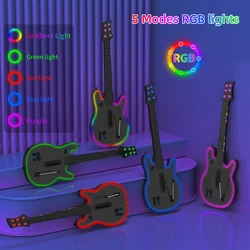 2.4G Wireless Guitar Hero Controller Game Wireless Gaming PC Guitar Controller with Strap&Wireless Dongle for PS3 PS4 PC Guitar