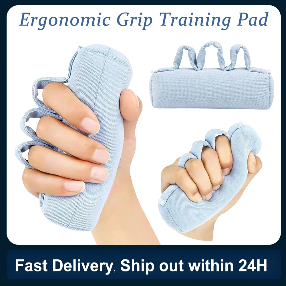 

Finger Contracture Cushion Soft Grip Strengthener Pad Ergonomic Palm Training Cushion For Hospital Home For Patients Adults