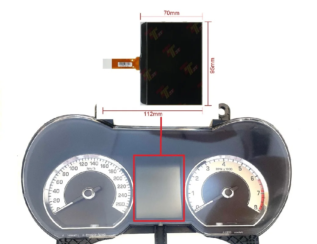 Display for Jaguar XF Instrument Cluster 8X2F-AA 3232126/02R Visteon ACF10/09/30