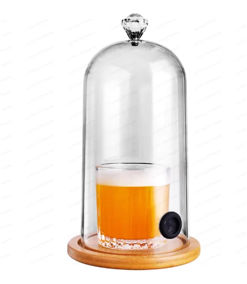 PC Plastic Molecular Cocktail Smoke Cover – Smoking Dome for Bartending with Smoke Gun, Ideal for Mixology & Cooking