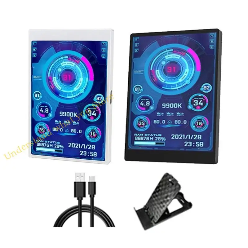 

J60A Lightweight Type C Portable Mini Display for Computers Gaming and Office Use