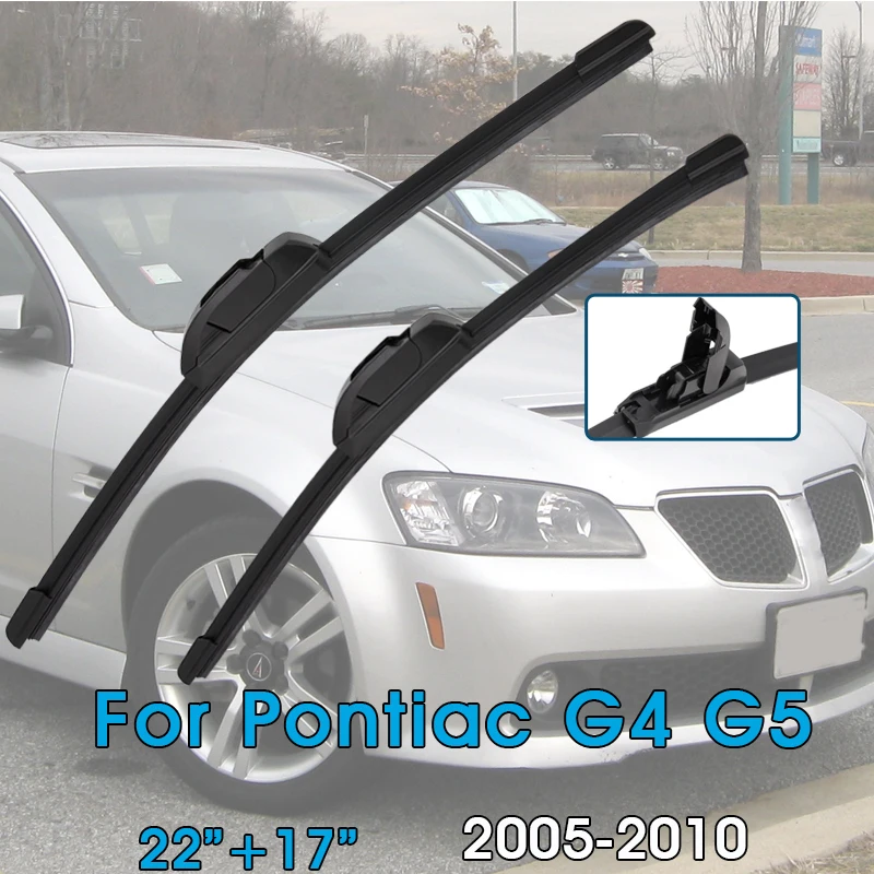 Escobillas de limpiaparabrisas de coche 22 "+ 17" para Pontiac G4 G5 2005-2010 parabrisas limpiaparabrisas de ventana delantera accesorios de coche