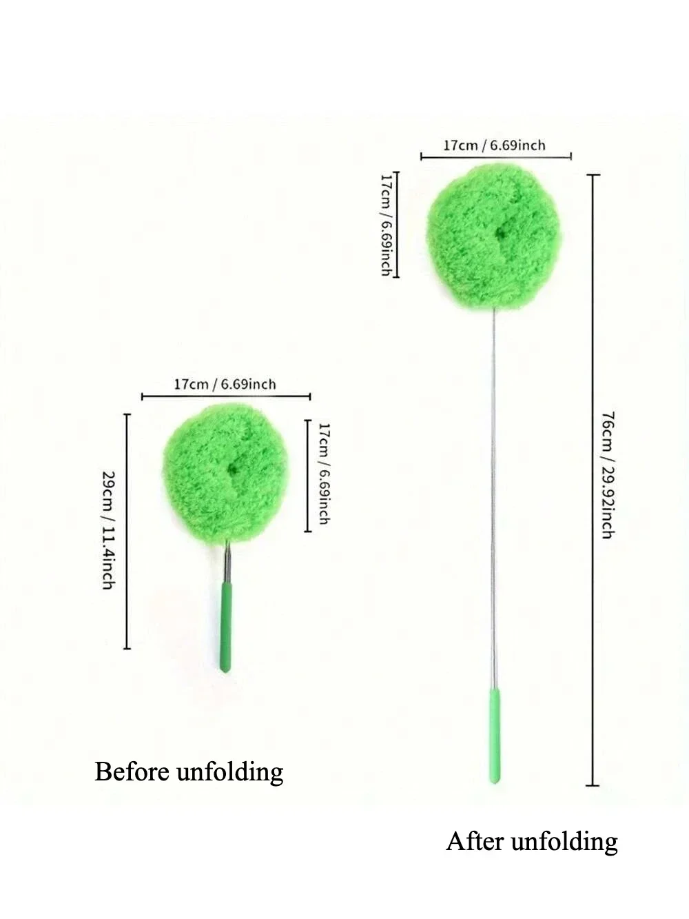 Microfiber Ceiling Fan Duster Extends Up To Long Handled Dust Locking Reusable Cleaner Brush For Effortless Cleaning 청소 도구  먼지제거 image 2