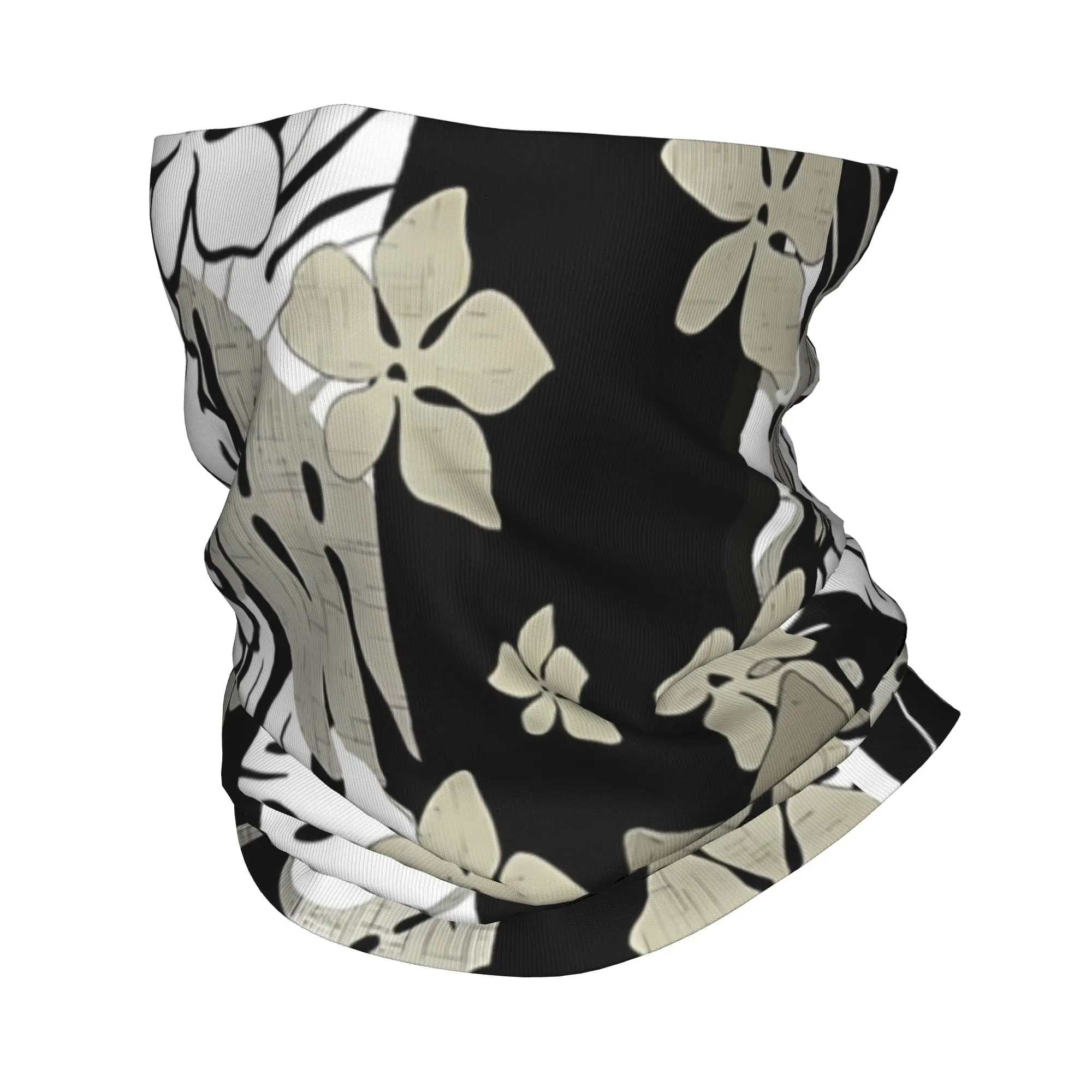 

Monstera Barkcloth Bandana Gaiter Club Hawaiian Print Face Scarf Hiking Unisex All Season Neckerchief