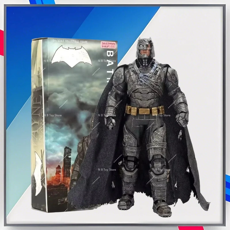 

Team of Prototyping Armored Batman Statue Action Figure Toys 32cm War Damage Version of The Desktop Kids Christmas Gift
