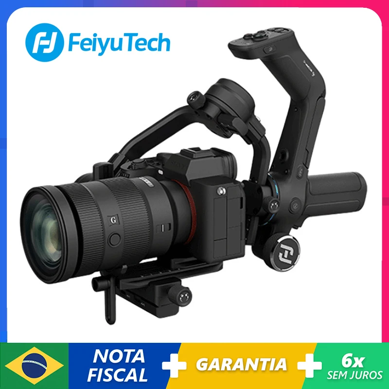 2023 FeiyuTech Official Feiyu SCORP Series SCORP-C Handheld Gimbal 3-Axis Stabilizer Handle Grip for DSLR Camera Sony/Canon