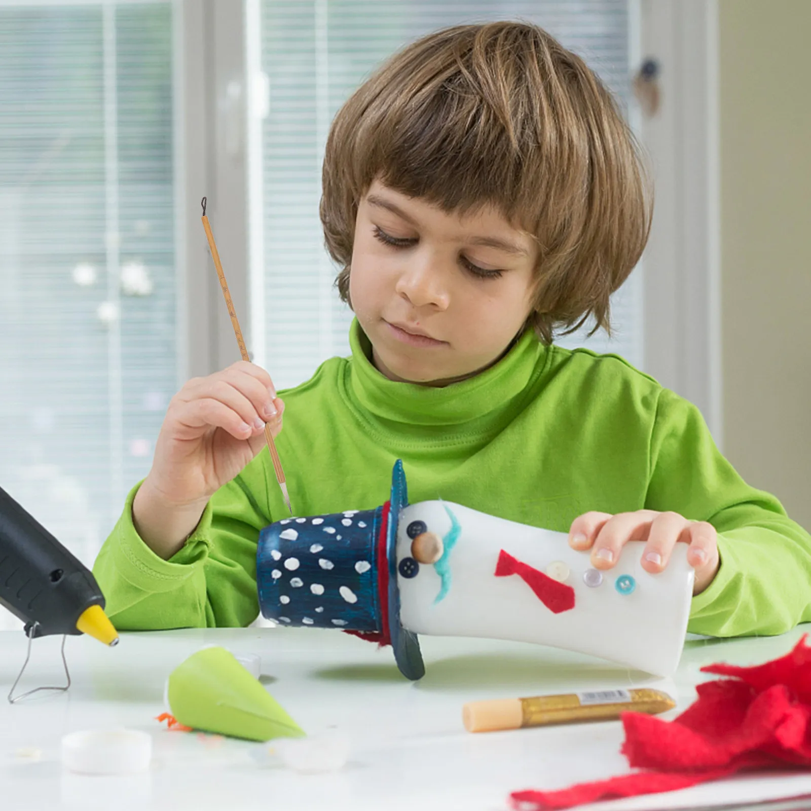 

Набор из 2 кистей для рисования: тонкие, эргономичные, для керамики, акварели, многоразовые, для домашнего использования