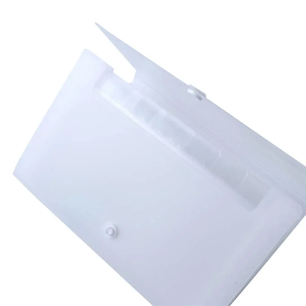 Plastic Accordian File Bill Folders Paper Holder 13 Pockets File Folder Receipt File Document Organizer Expanding Wallet