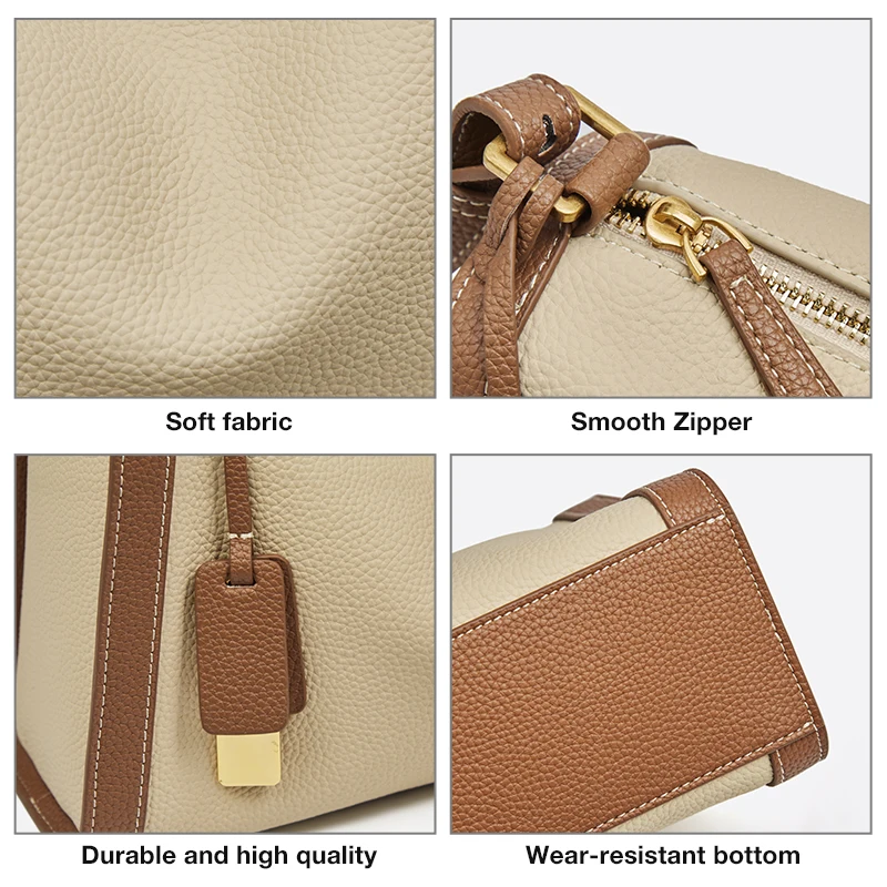 Women\'s Cowhide Leather Shoulder Bag Vintage Soft Messenger Handbag Fashion Crossbody Bags Female Underarm Bag DF900083S