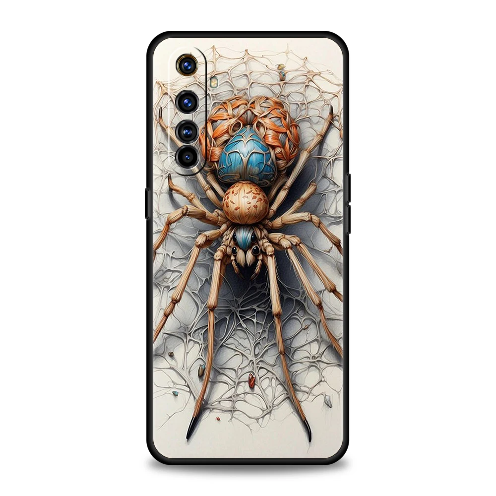 Cartoon Spider Phone Case for Oppo A17 A12 A57 A74 A16 Find X5 X6 A52 A53 A54 A15 Reno 6 Z 7 Pro A9 2020 5G Silicone Shell Capas