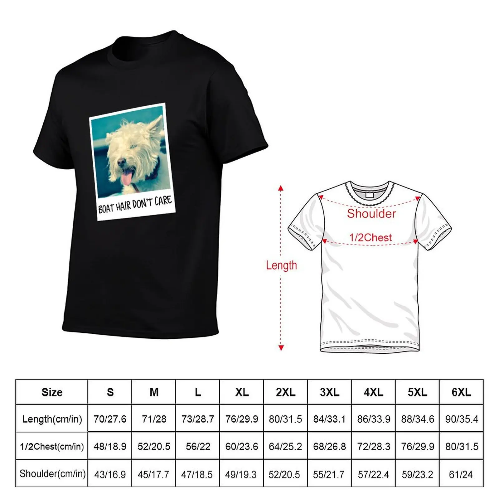 Boat Hair Don't Care T-Shirt High Quality Durable T-Shirt