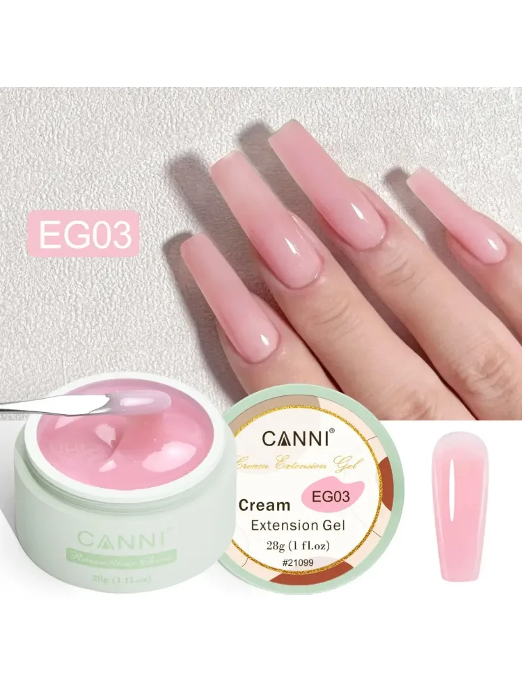 Canni – vernis à ongles semi-permanent, 28g, constructeur d'extension crémeux, auto-nivelant, sans brûlure, trempage, Construction UV