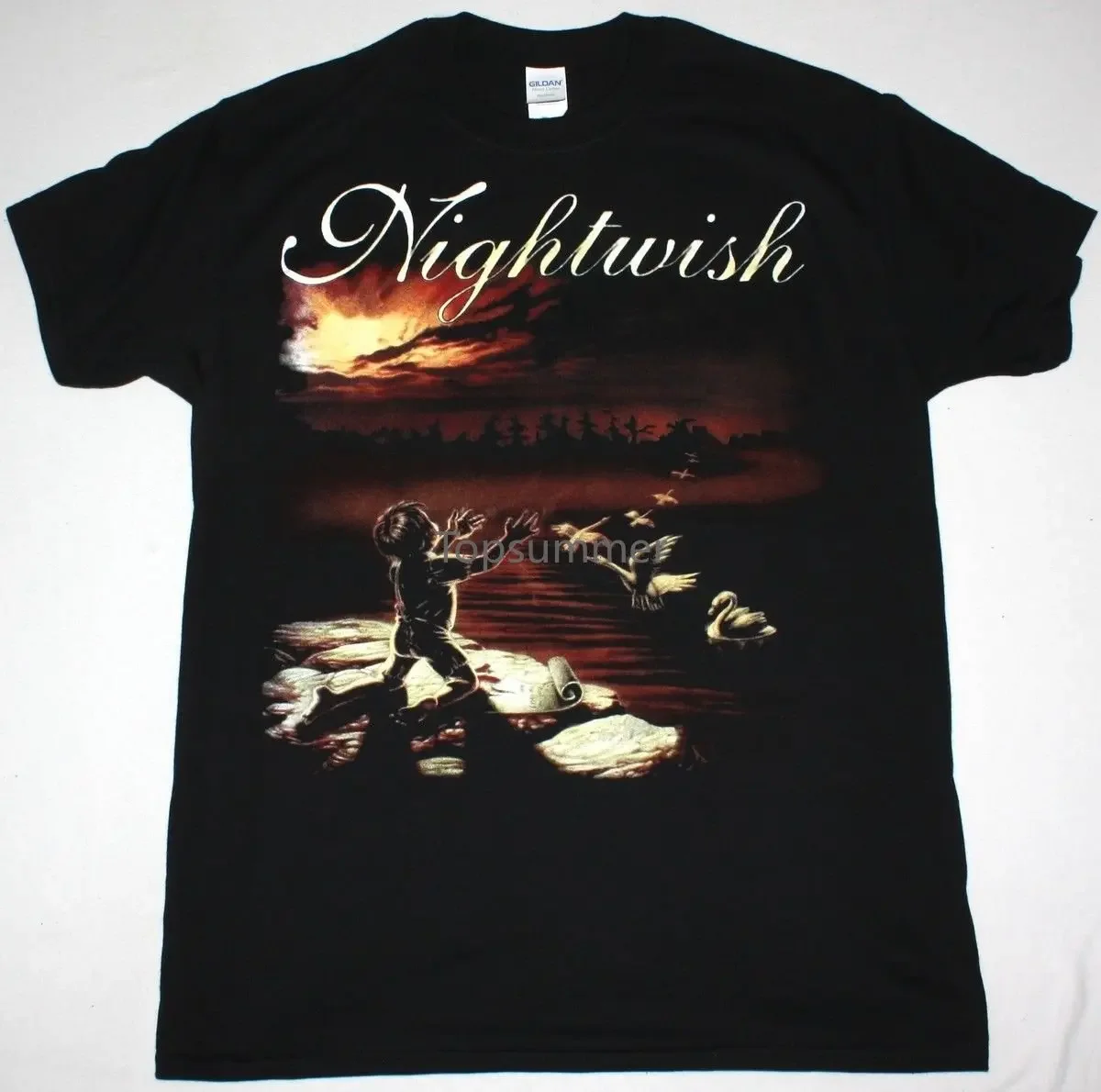 Nightwish Wishmaster Symphonic Metal Gothic Tarja Turunen New Black 2018 Summer T Shirt