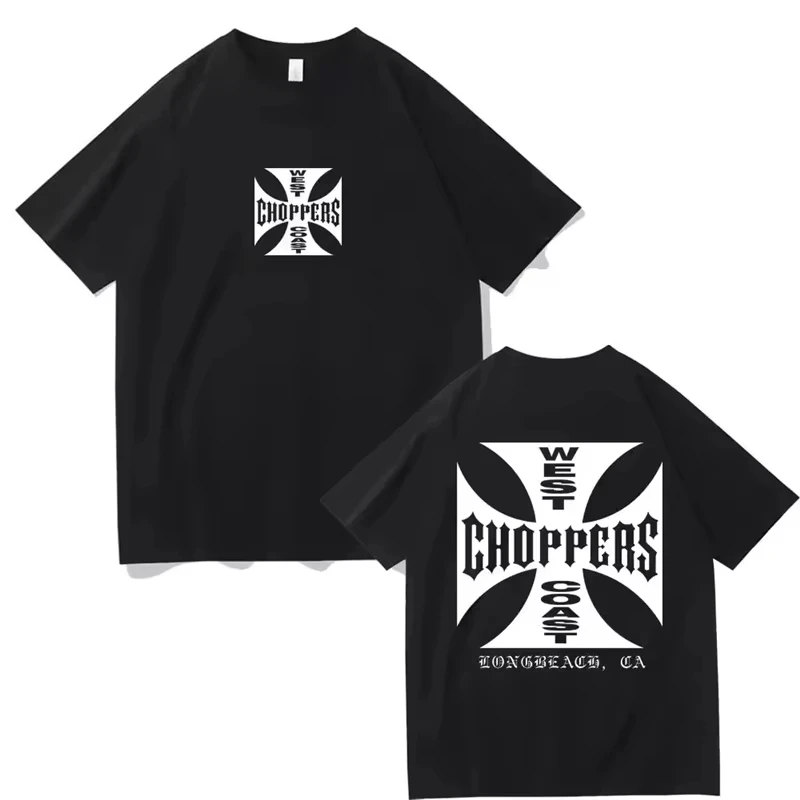 2026 Summer Vintage West Coast Choppers Print T Shirt Unisex O Neck Casual Short Sleeve Fashion Tee For Men Women