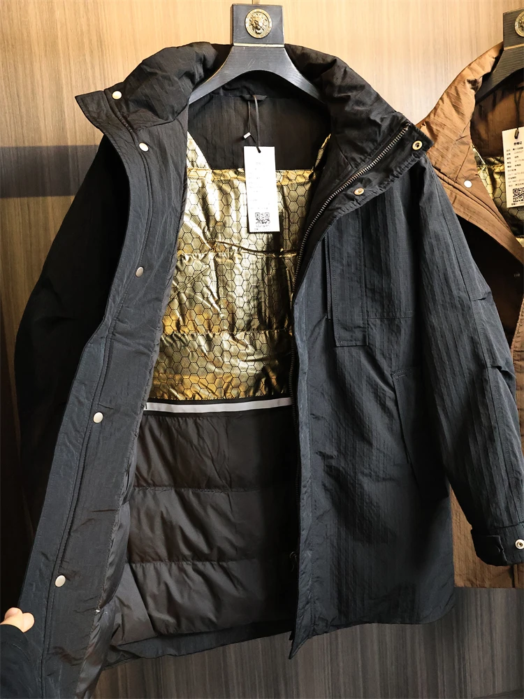 

Northern Frie Choose This 90 down Men's Winter Anti-Cold Rain Snow High Loosen Faion Urban Sle Outdoor Polyester Fiber