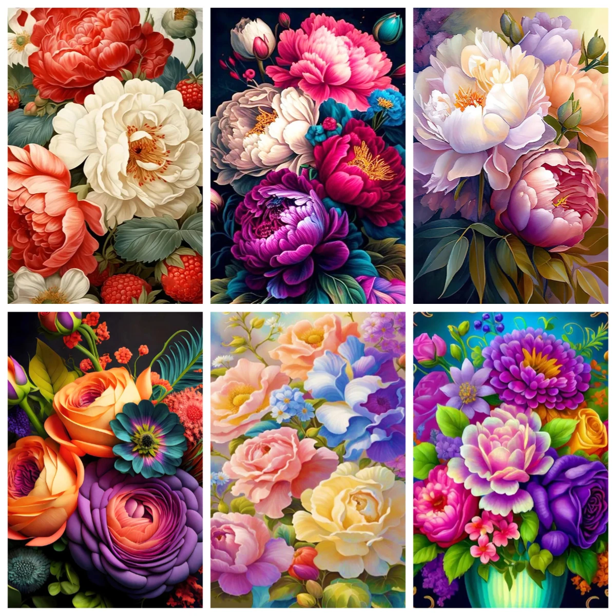500 Pieces Jigsaw Puzzle for Adults Flower Paper Puzzles Home Decor Wall Display Festival Gift