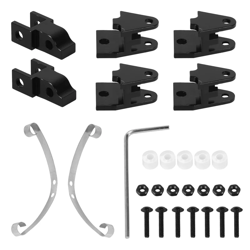 Steel Leaf Spring Suspension Set for WPL Henglong B14 B16 B24 B36 Ural Q60 Q61 Q62 Q63 Q64 4X4 6X6 Truck & Crawer,Black