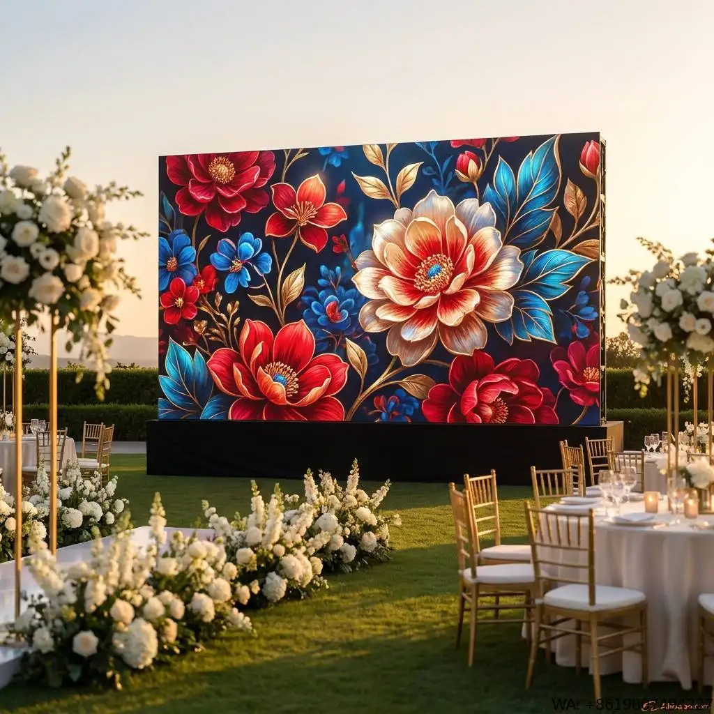 P3.91 500x1000mm Full Color Outdoor LED Video Wall Panel High Definition LED Display for Concert Stage Wedding Commercial Events