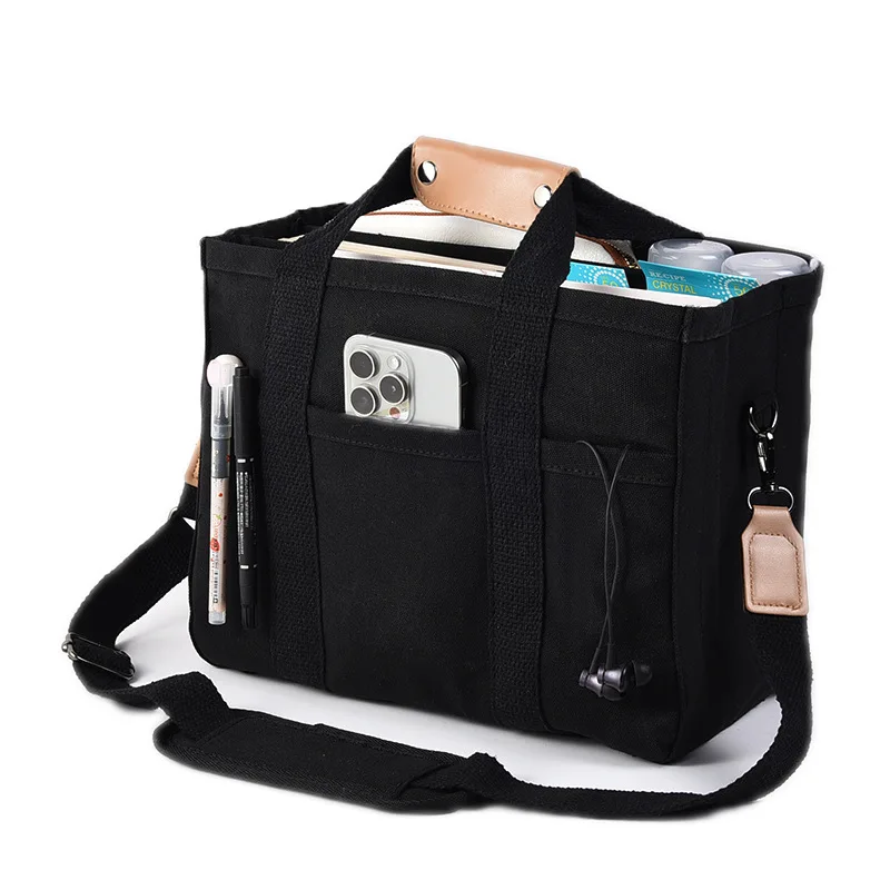 

Large-capacity, multi-functional shoulder and crossbody bag, also available as a hand-held canvas tote.hand luggage