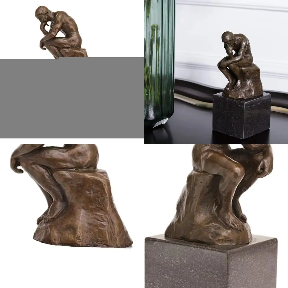 

Rodin's Classic Thinker Bronze Statue Sculpture, Home Art Decoration, TPE-185