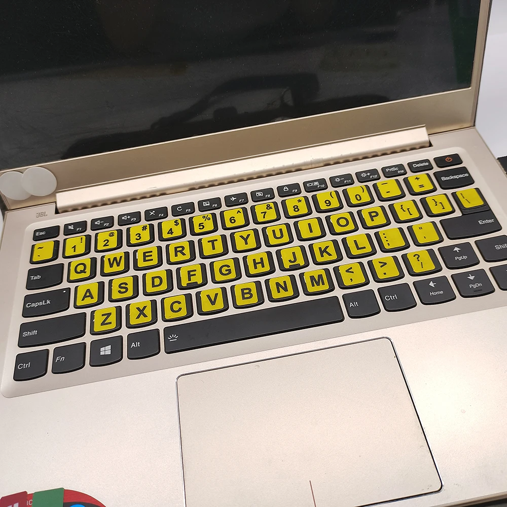 English Letters Keyboard Stickers For Notebook Computer laptop Accessories Keyboard Covers Colourful Waterproof and Austproof