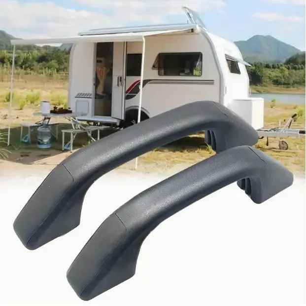 

1/2PCS Car Exterior Parts Door Handles Replacement Parts Grab Pull Door Handles With Hole Covers Trailer Caravan Motorhome Van
