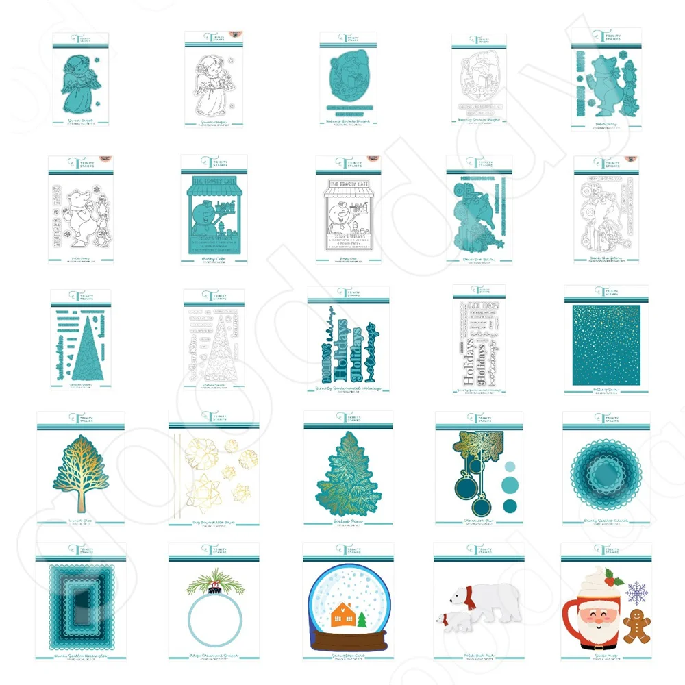 

Sweet Angel Winter Tree Cutting Dies Stamps Hot Foil Scrapbook Diary Decoration Embossing Template Diy Greeting Card Handmade