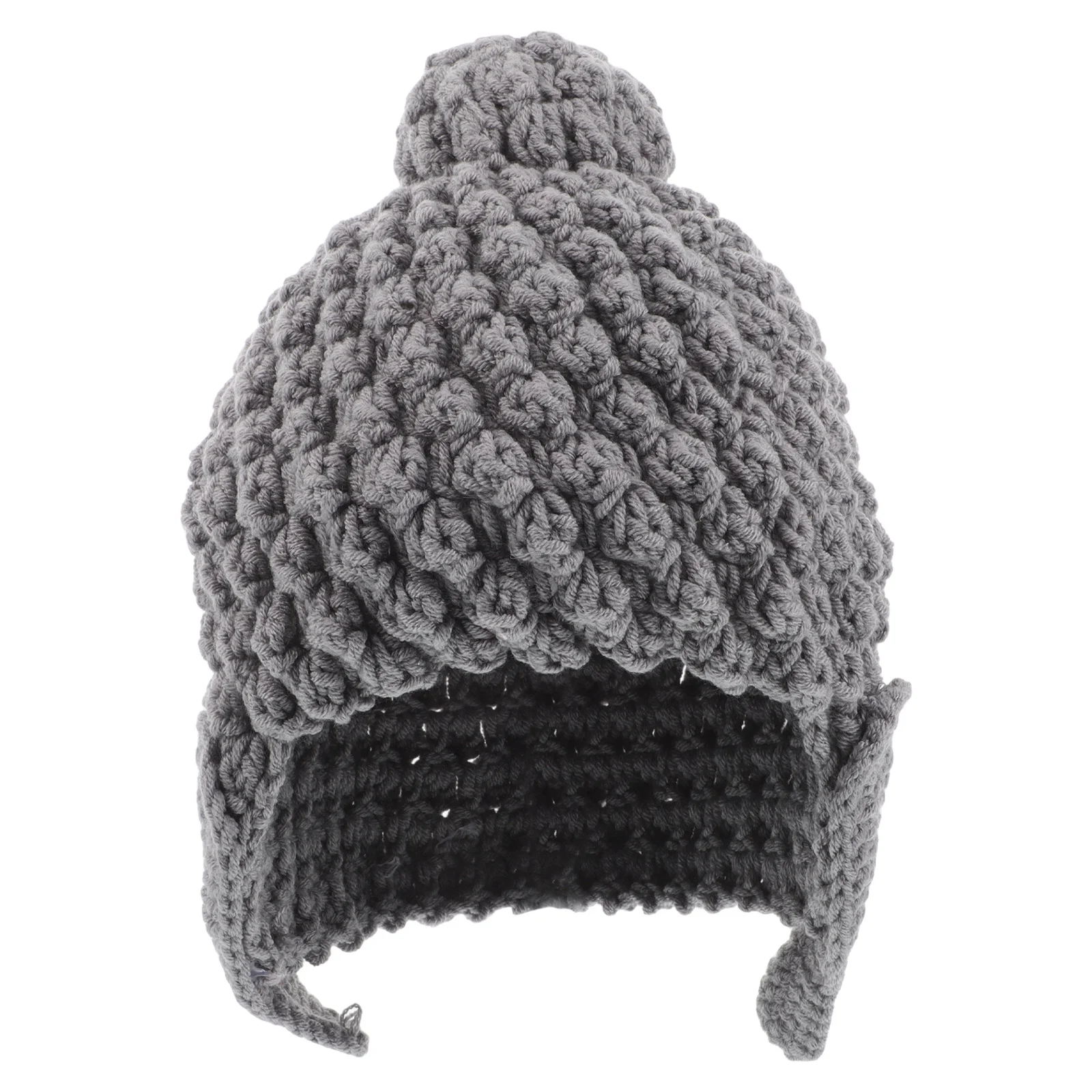 

Warm Knitted Beanie Cute Ear Flap Hat Cozy Handmade Yarn Cap For Men Women Winter Fashionable Ear Warmer Soft Pilling