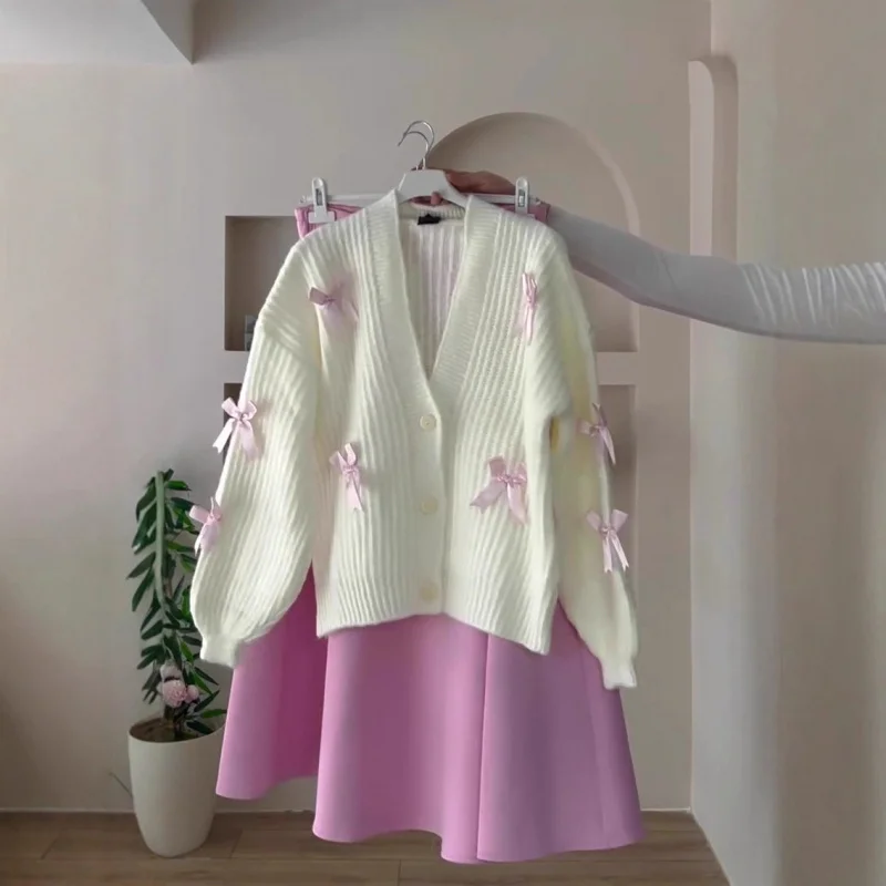 

2025New winter sweet girl style long-sleeve long dress set dress