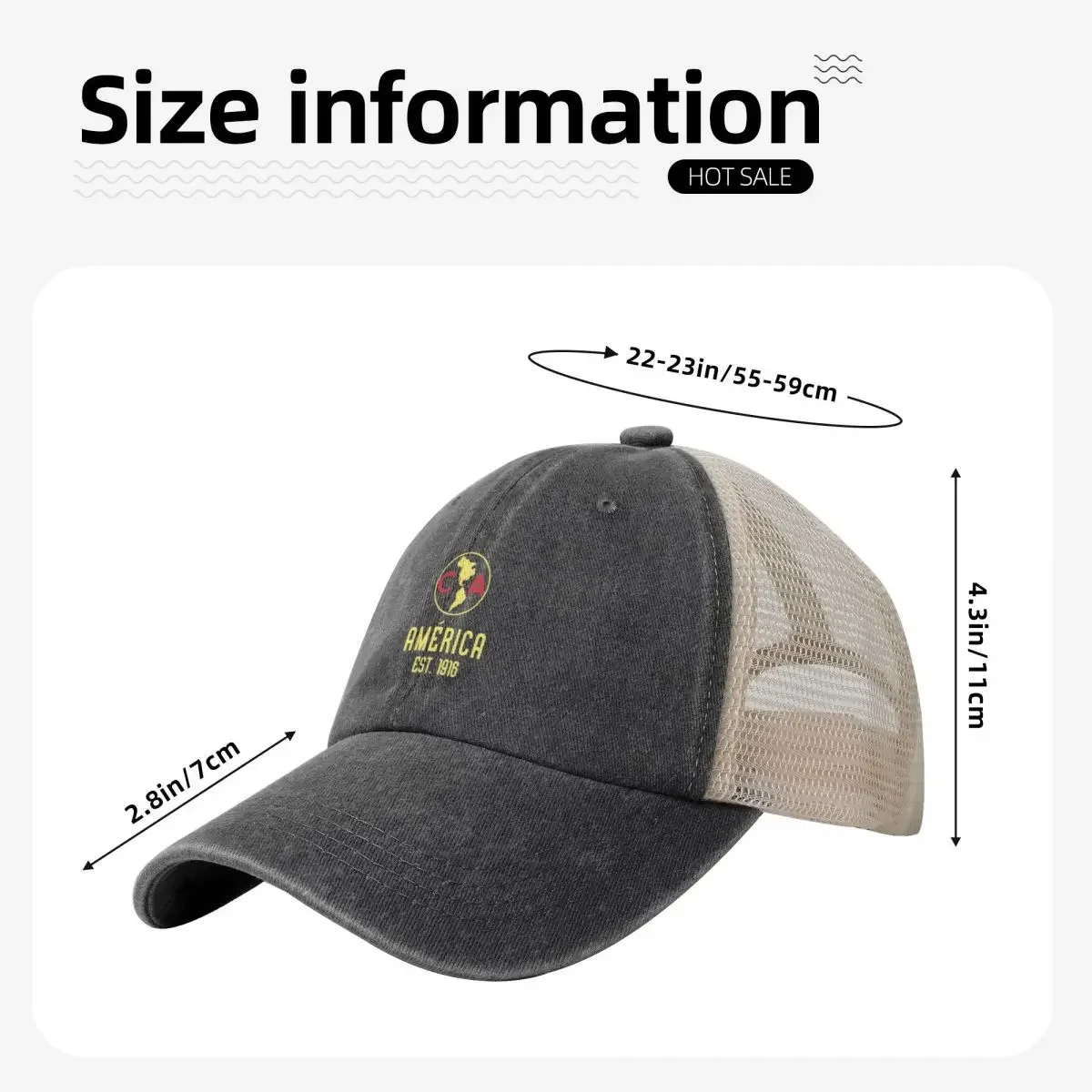 Club America Cowboy Mesh Baseball Cap Luxury Brand Hat Female Men's image 4