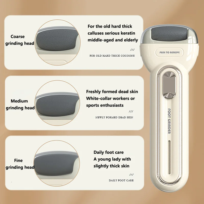 

USB Electric Foot Cleaner Trimming Grinding Machine for Dead Skin Calluses Hard Cracks Keratin Removal Foot Care Device