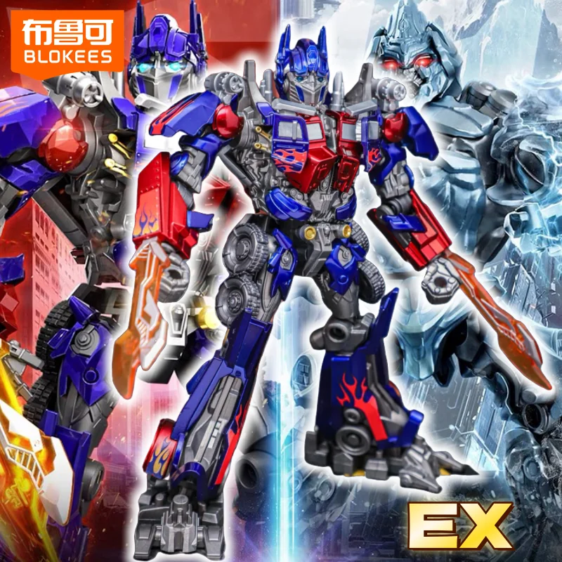 

Новые Blokees Transformers Optimus Prime Limit Ex Edition Ice Covered Megatron, аниме-фигурка, фигурки, игрушки, подарок на день рождения для мальчика