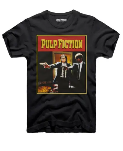 

Pulp Fiction Jules Vincent Gun Aim Official Tee T-Shirt Mens Unisex