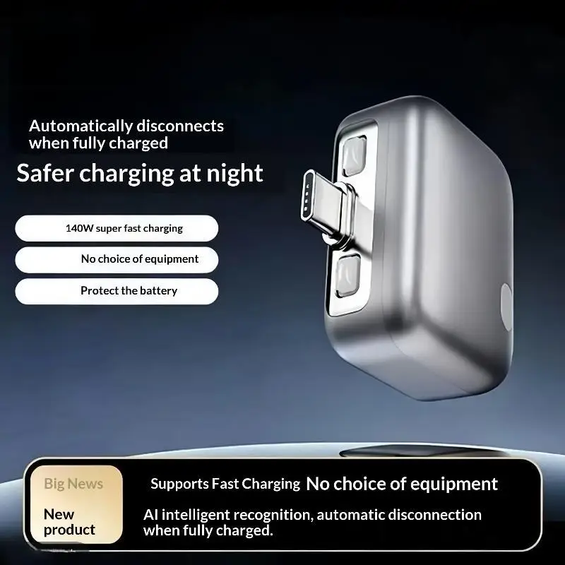 140W USB C Phone Charger Adapter Intelligent Auto Disconnect Fast Type C Charging for Laptop Tablet Office Use