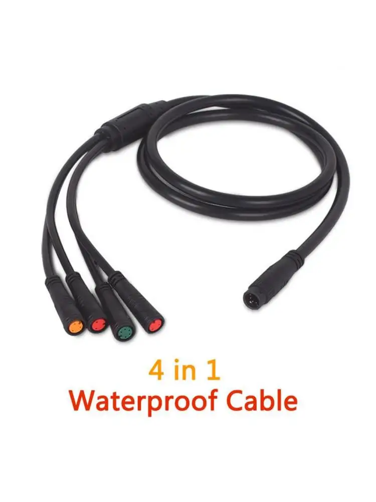 AliExpress TOOPRE 105cm Waterproof Cable 8Pin Connector For Ebike Throttle Display Brake Sensor 24-72V Cables Electric Bicycle Accessories