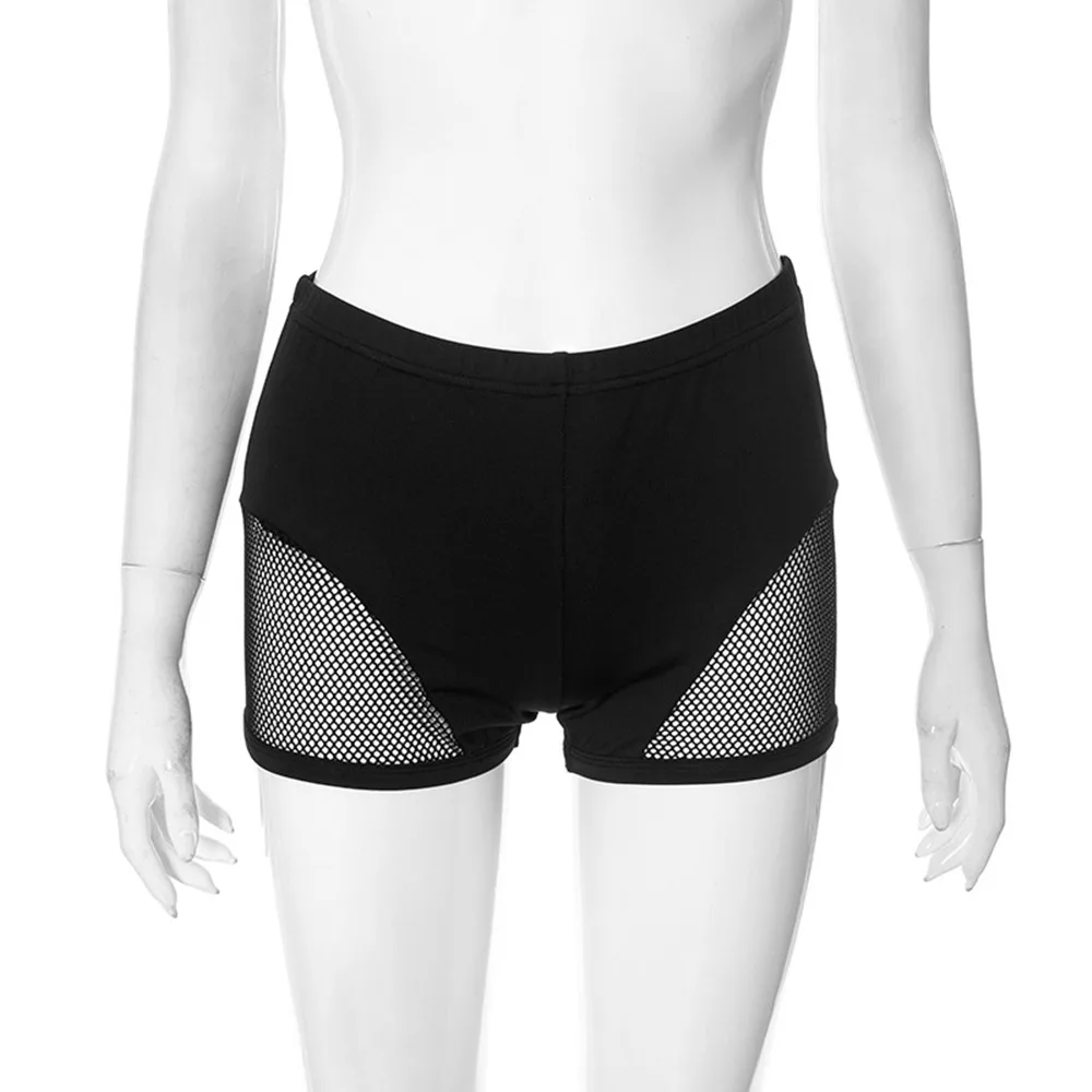 BKLD Female New Fishnet Patchwork Hollow Out Sexy Night Club Outfits High Waisted Stage Bar Performance Shorts Women Clothing