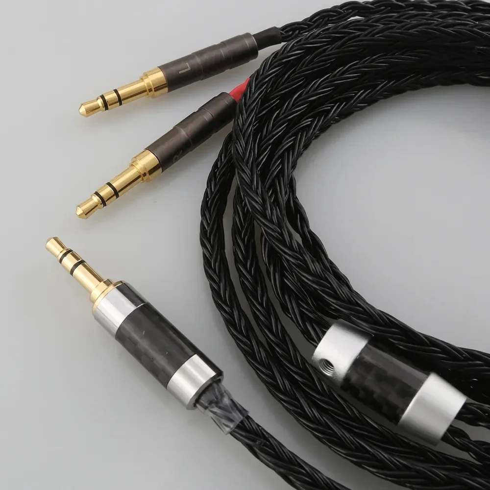 Audiocrast 16 코어 교체 오디오 업그레이드 케이블 Denon AH-D600 D7100 Hifiman Sundara Ananda HE1000se HE6se he400 4.7