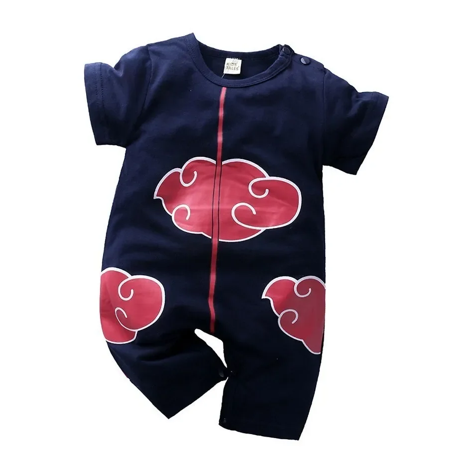 Baby Boy Clothes Toddler Vegeta Akatsuki Anime Romper Newborn Costume Summer Breathable Climbing Clothes Infant Cosplay Jumpsuit